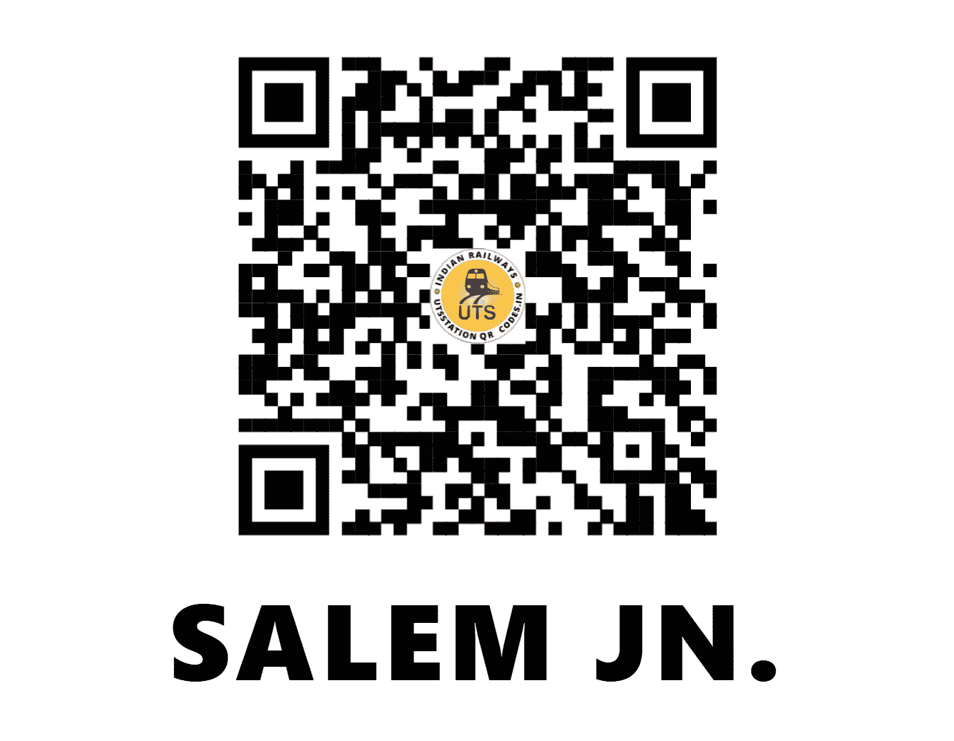 UTS QR Code for SALEM JN. - SA - SR (TAMIL NADU)